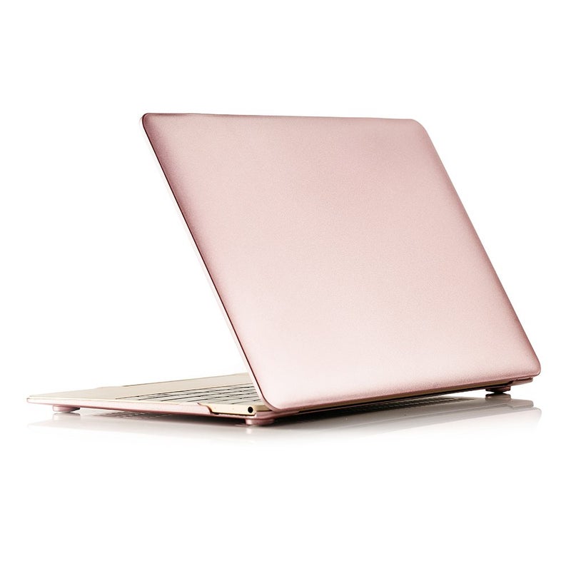 RUBAN Case Compatible with MacBook 12 Inch A1534 - Slim Snap On Hard Shell Protective Cover, Rose Gold - Image 1